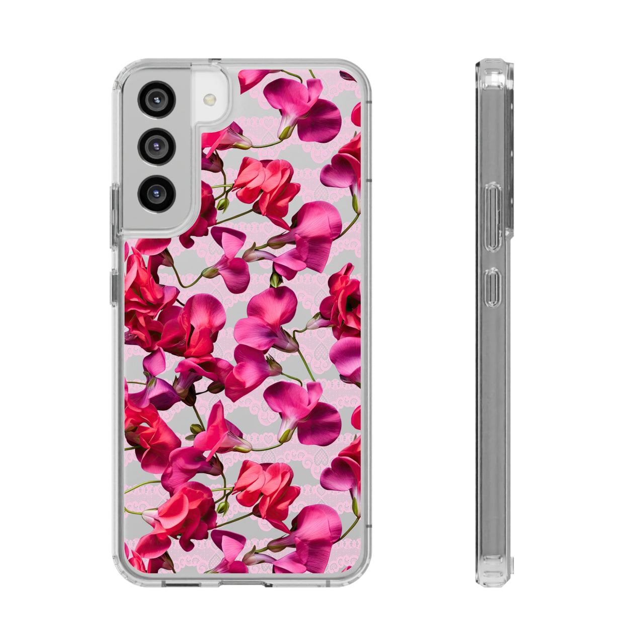 *Clear Case* The Sweetest Pea - Samsung Galaxy S22, Samsung Galaxy S22 Plus, Samsung Galaxy S22 Ultra - Supports Wireless Charging