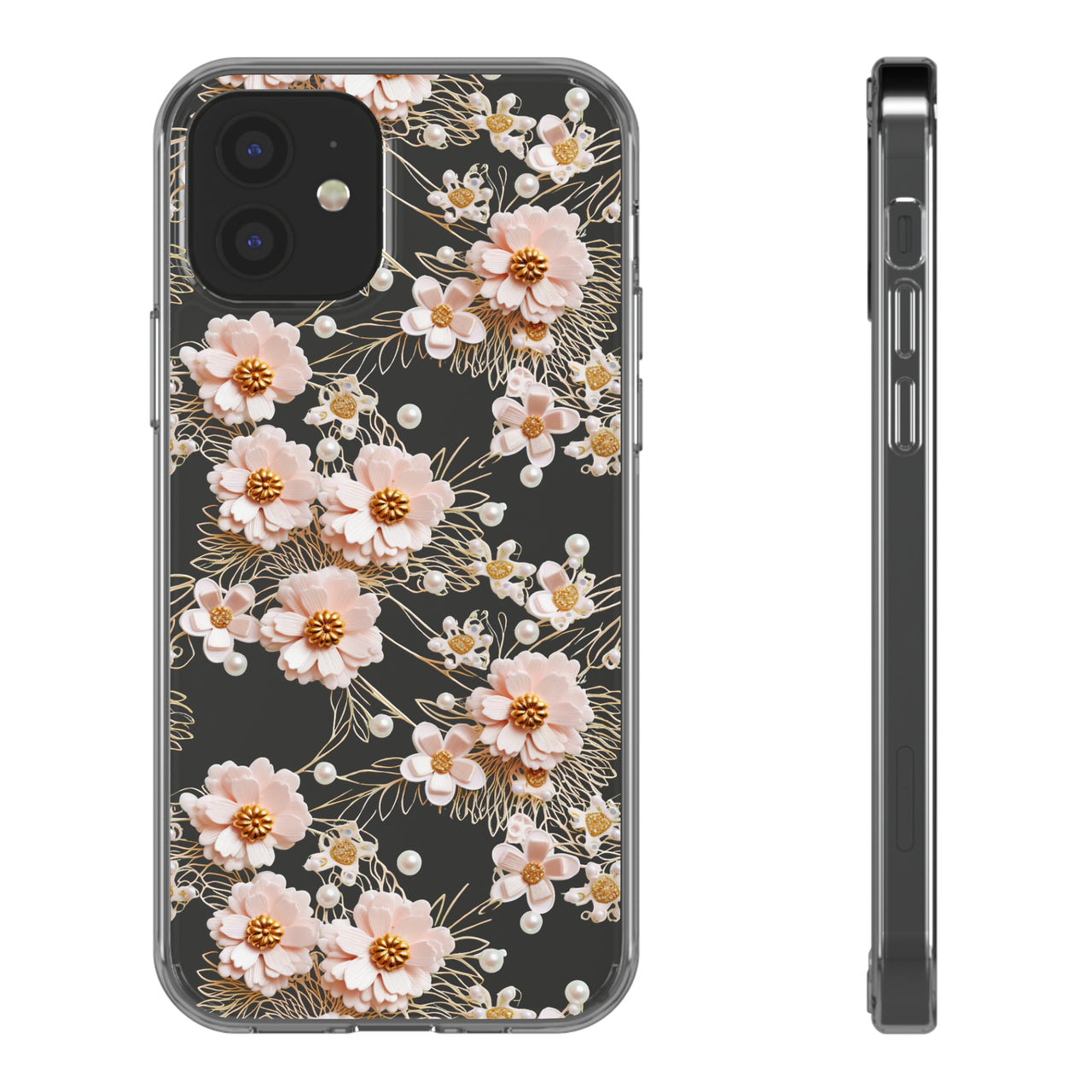 *Clear Case* Pretty in Pink - iPhone 12, iPhone 12 Mini, iPhone 12 Pro, iPhone 12 Pro Max - Supports Wireless Charging