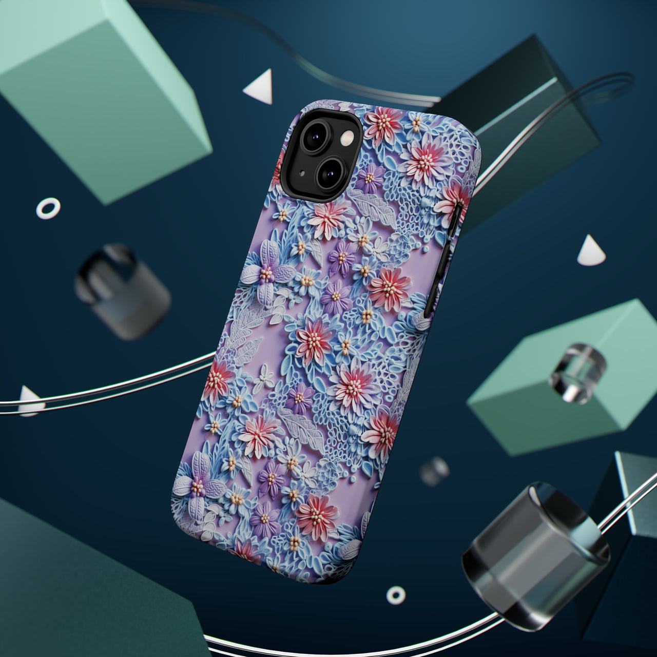 Cotton Candy Meadow - MagSafe Tough Cases for iPhone 14, iPhone 14 Pro, iPhone 14 Plus, and iPhone 14 Pro Max