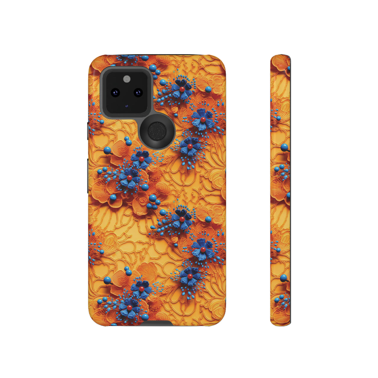 Royal Ryukyu Blossoms - Tough Case for Google Pixel 5 5G