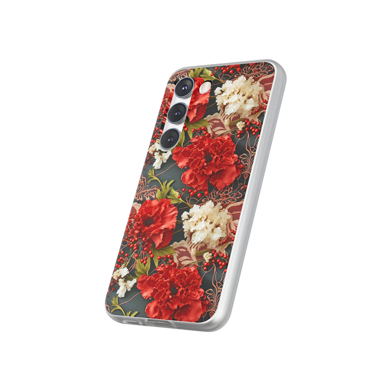 Carnation for January Birthday - Flexi Cases for Samsung Galaxy S23, Samsung Galaxy S23 Plus, and Samsung Galaxy S23 Ultra