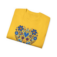 Thumbnail for Flower Heart Unisex Ultra Cotton Tee