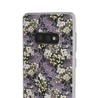 Thumbnail for White Flowers on a Purple Bed - Flexi Cases for Samsung Galaxy S10, Samsung Galaxy S10E, & Samsung Galaxy S10 Plus