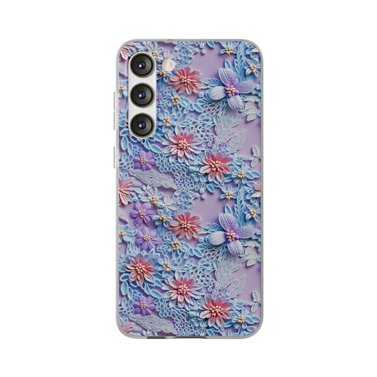 Cotton Candy Meadow - Flexi Cases for Samsung Galaxy S23, Samsung Galaxy S23 Plus, and Samsung Galaxy S23 Ultra