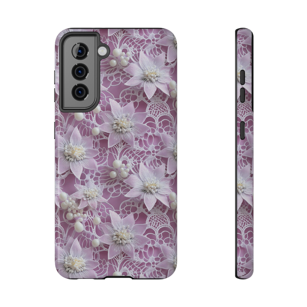 Coquette Clematis  Impact-Resistant Cases for Samsung Galaxy S21, Samsung Galaxy S21 Plus, and Samsung Galaxy S21 Ultra. Supports Wireless Charging.