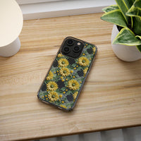 Thumbnail for *Clear Case* Whimsical Sunflowers - iPhone 14, iPhone 14 Pro, iPhone 14 Plus, iPhone 14 Pro Max - Supports Wireless Charging