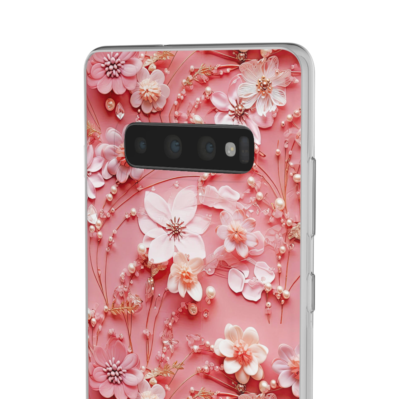 Floral Champagne Toast - Flexi Cases for Samsung Galaxy S10, Samsung Galaxy S10E, & Samsung Galaxy S10 Plus