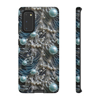 Thumbnail for Sea Foam Lace and Pearls Tough Case for Samsung Galaxy S20, Samsung Galaxy S20+, Samsung Galaxy S20 Ultra, and Samsung Galaxy S20 FE