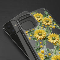 Thumbnail for *Clear Case* Whimsical Sunflowers - iPhone 12, iPhone 12 Mini, iPhone 12 Pro, iPhone 12 Pro Max - Supports Wireless Charging