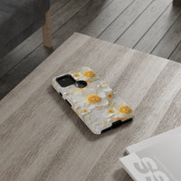 Thumbnail for White and Yellow Floral Tough Case for Google Pixel 5 5G