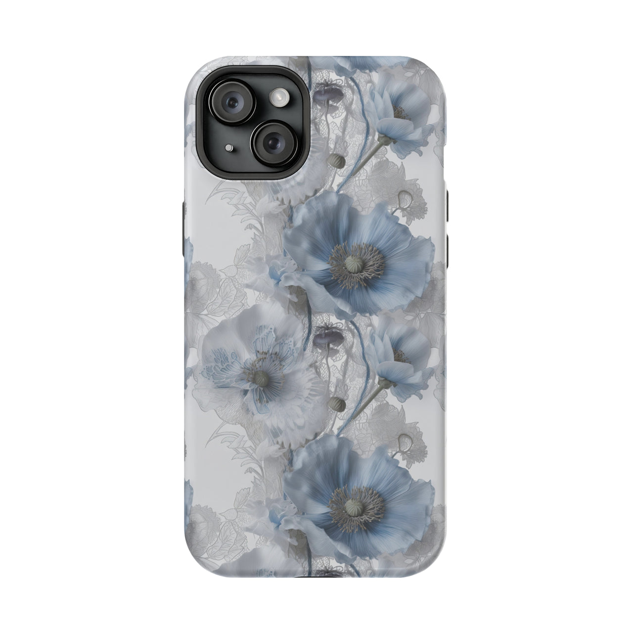 Himalayan Blue Poppy - MagSafe Tough Case for iPhone 15, iPhone 15 Pro, iPhone 15 Plus, & iPhone 15 Pro Max