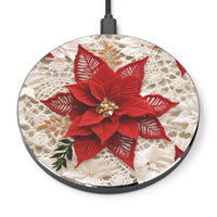 Thumbnail for Christmas Poinsettia Wireless Charger for Qi Enabled Phones