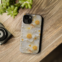 Thumbnail for White and Yellow Floral - MagSafe Tough Case for iPhone 15, iPhone 15 Pro, iPhone 15 Plus, & iPhone 15 Pro Max