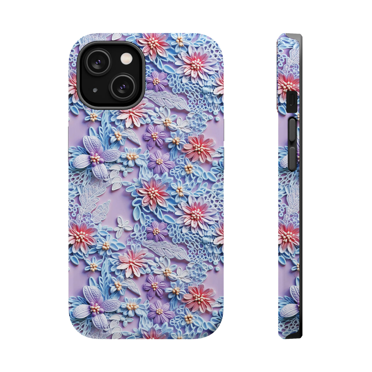 Cotton Candy Meadow - MagSafe Tough Cases for iPhone 14, iPhone 14 Pro, iPhone 14 Plus, and iPhone 14 Pro Max