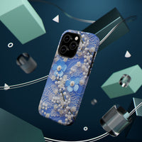 Thumbnail for Pearls and Lace on Baby Blue - MagSafe Tough Cases for iPhone 14, iPhone 14 Pro, iPhone 14 Plus, and iPhone 14 Pro Max