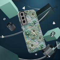 Thumbnail for Teal Petals - Impact-Resistant Case for Samsung Galaxy S22, Samsung Galaxy S22 Plus, and Samsung Galaxy S22 Ultra. Supports Wireless Charging.