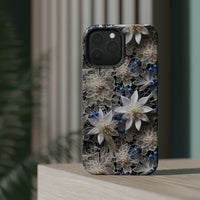 Thumbnail for Vintage Lace and Clematis MagSafe Tough Cases for iPhone 13, iPhone 13 Mini, iPhone 13 Pro, and iPhone 13 Pro Max.