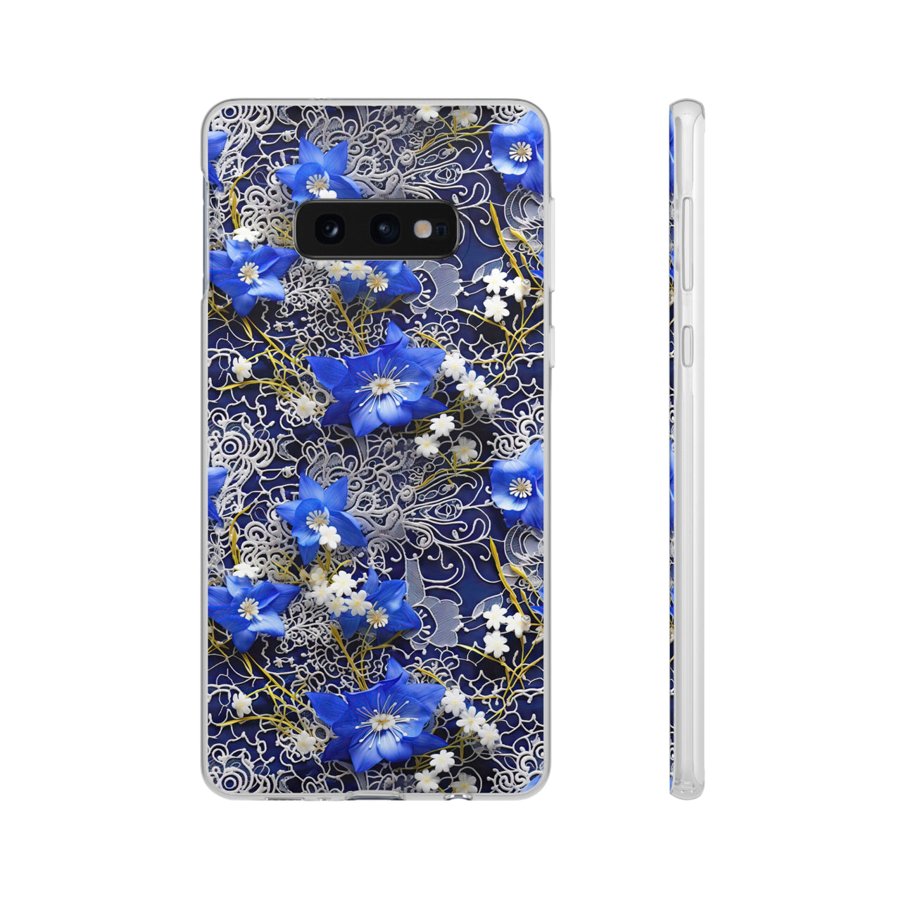 Cerulean Elegance - Flexi Cases for Samsung Galaxy S10, Samsung Galaxy S10E, & Samsung Galaxy S10 Plus