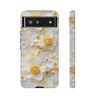 Thumbnail for White and Yellow Floral Tough Cases for Google Pixel 6 and Google Pixel 6 Pro