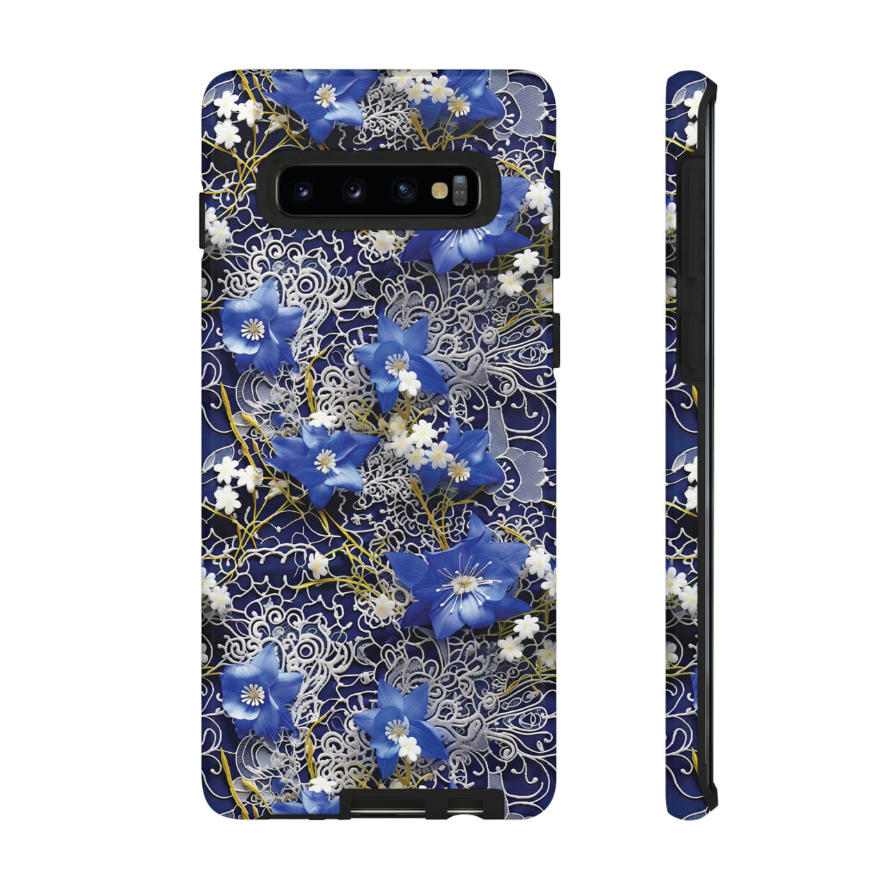 Cerulean Elegance Tough Case for Samsung Galaxy S10, Samsung Galaxy S10E, and Samsung Galaxy S10 Plus