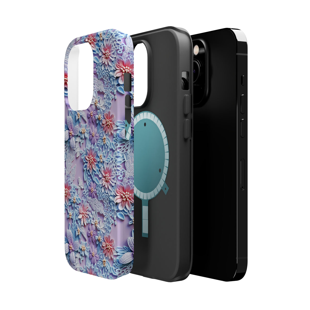 Cotton Candy Meadow - MagSafe Tough Cases for iPhone 14, iPhone 14 Pro, iPhone 14 Plus, and iPhone 14 Pro Max