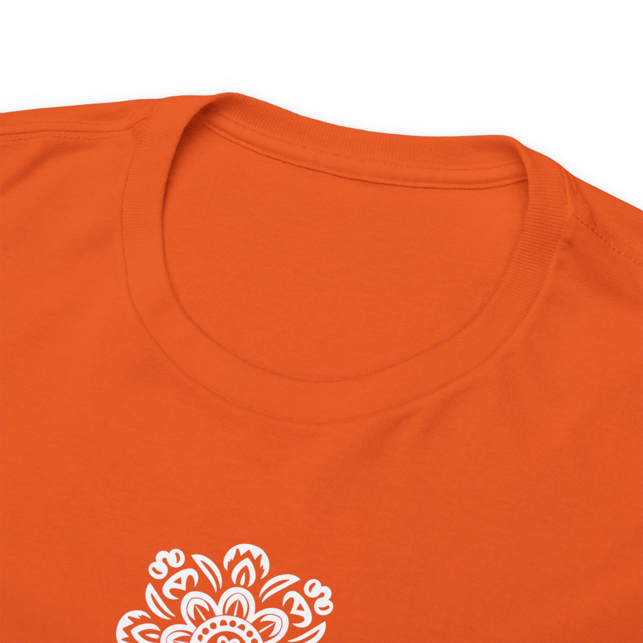 Front and Back Flower Design - Unisex Heavy Cotton Tee