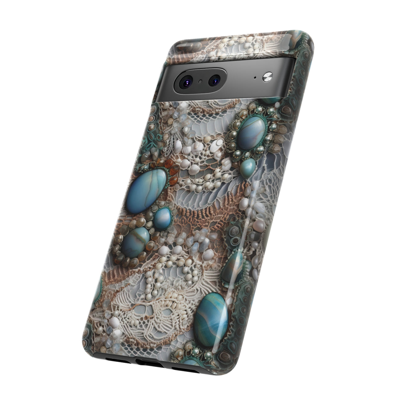 Boho Agate and Lace Tough Case for Google Pixel 7