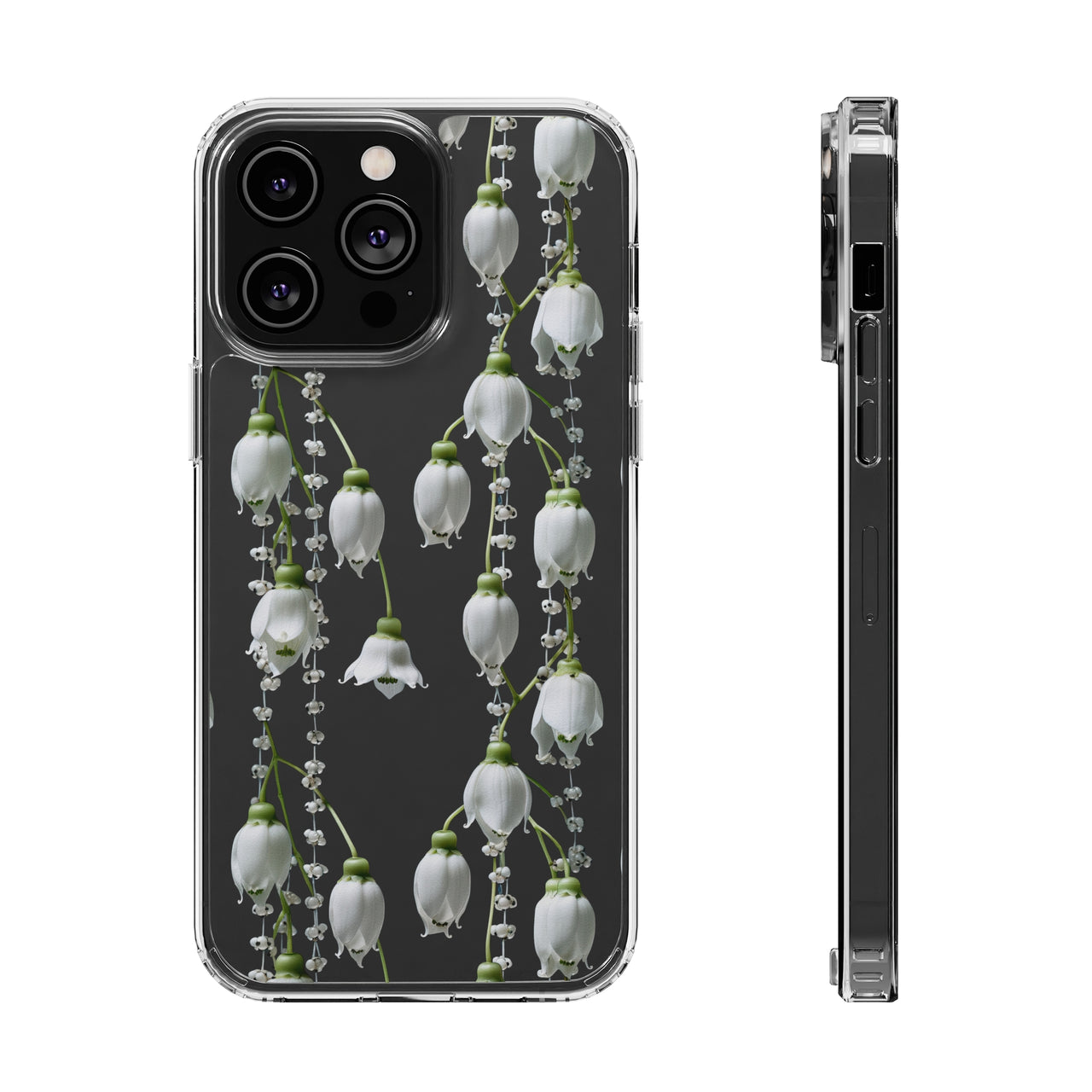 *Clear Case* Canterbury Bells - iPhone 14, iPhone 14 Pro, iPhone 14 Plus, iPhone 14 Pro Max - Supports Wireless Charging