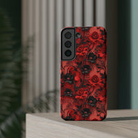 Thumbnail for Gothic Rose Impact-Resistant Cases for Samsung Galaxy S22, Samsung Galaxy S22 Plus, and Samsung Galaxy S22 Ultra. Supports Wireless Charging.