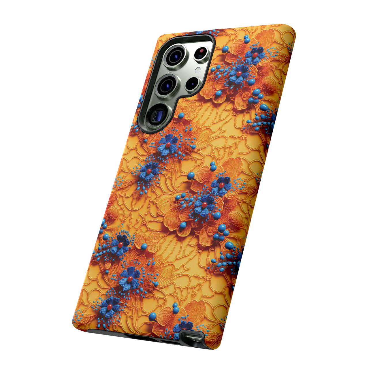 Royal Ryukyu Blossoms - Tough Case for Samsung Galaxy S23, Samsung Galaxy S23 Plus, and Samsung Galaxy S23 Ultra