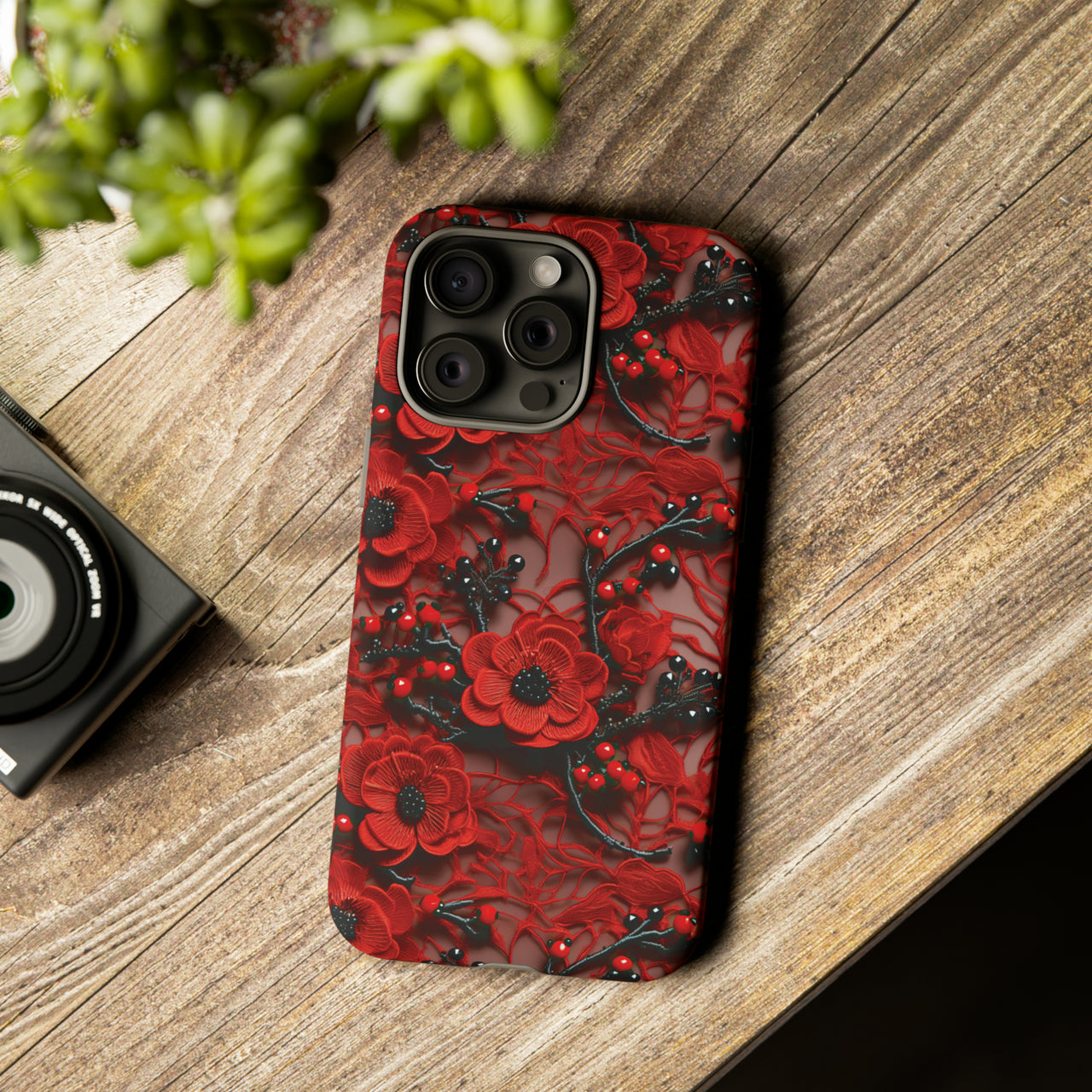 Scarlet Temptation Tough Case for iPhone 15, iPhone 15 Pro, iPhone 15 Plus, and iPhone 15 Pro Max