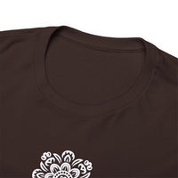 Thumbnail for Front and Back Flower Design - Unisex Heavy Cotton Tee