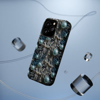 Thumbnail for Sea Foam Lace and Pearls MagSafe Tough Cases for iPhone 13, iPhone 13 Mini, iPhone 13 Pro, and iPhone 13 Pro Max.