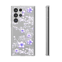 Thumbnail for *Clear Case* Purple Petals - Samsung Galaxy S22, Samsung Galaxy S22 Plus, Samsung Galaxy S22 Ultra - Supports Wireless Charging