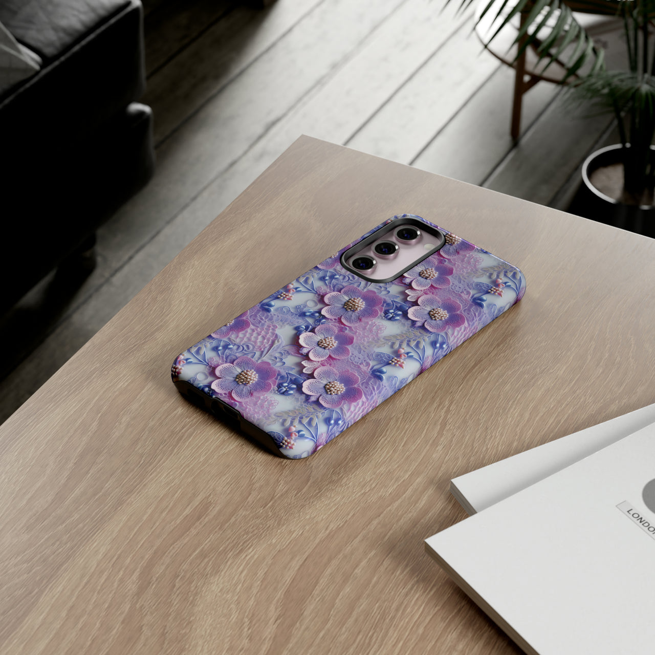 Pink and Purple Harmony - Tough Case for Samsung Galaxy S23, Samsung Galaxy S23 Plus, and Samsung Galaxy S23 Ultra