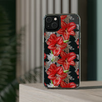 Thumbnail for *Clear Case* Enchanting Amaryllis - iPhone 14, iPhone 14 Pro, iPhone 14 Plus, iPhone 14 Pro Max - Supports Wireless Charging