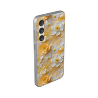 Thumbnail for Yellow Floral - Flexi Cases for Samsung Galaxy S23, Samsung Galaxy S23 Plus, and Samsung Galaxy S23 Ultra