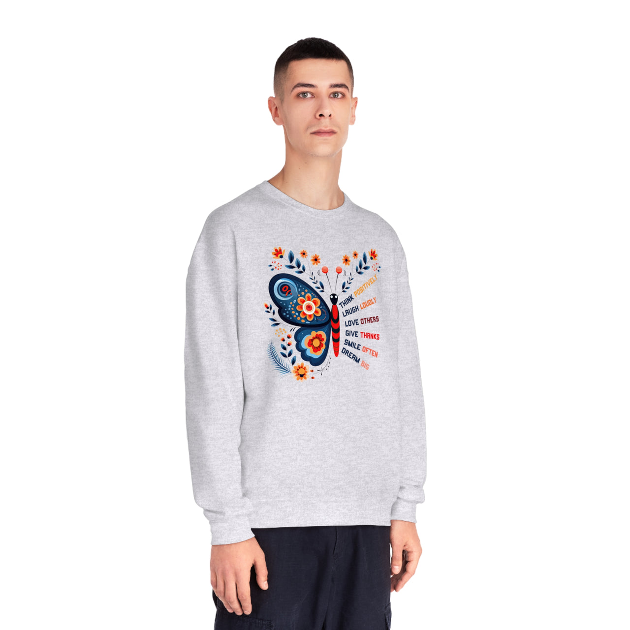 Think Positively Unisex NuBlend® Crewneck Sweatshirt