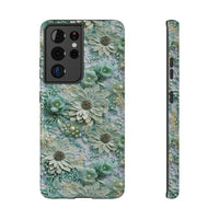 Thumbnail for Teal Petals - Impact-Resistant Case for Samsung Galaxy S21, Samsung Galaxy S21 Plus, and Samsung Galaxy S21 Ultra. Supports Wireless Charging.