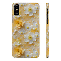 Thumbnail for Yellow Floral - Slim Phone Cases for iPhone X, iPhone XR, iPhone XS, and iPhone XS MAX