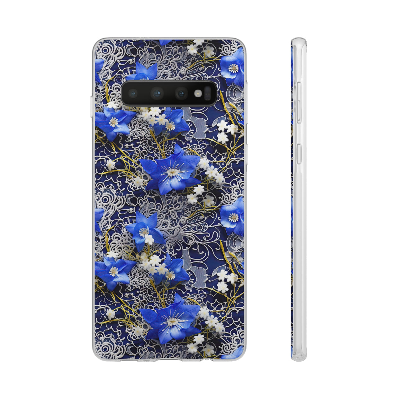 Cerulean Elegance - Flexi Cases for Samsung Galaxy S10, Samsung Galaxy S10E, & Samsung Galaxy S10 Plus