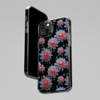 Thumbnail for *Clear Case* Pink and Blue Glass Flowers - iPhone 14, iPhone 14 Pro, iPhone 14 Plus, iPhone 14 Pro Max - Supports Wireless Charging