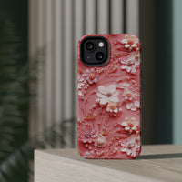 Thumbnail for Floral Champagne Toast MagSafe Tough Cases for iPhone 13, iPhone 13 Mini, iPhone 13 Pro, and iPhone 13 Pro Max.