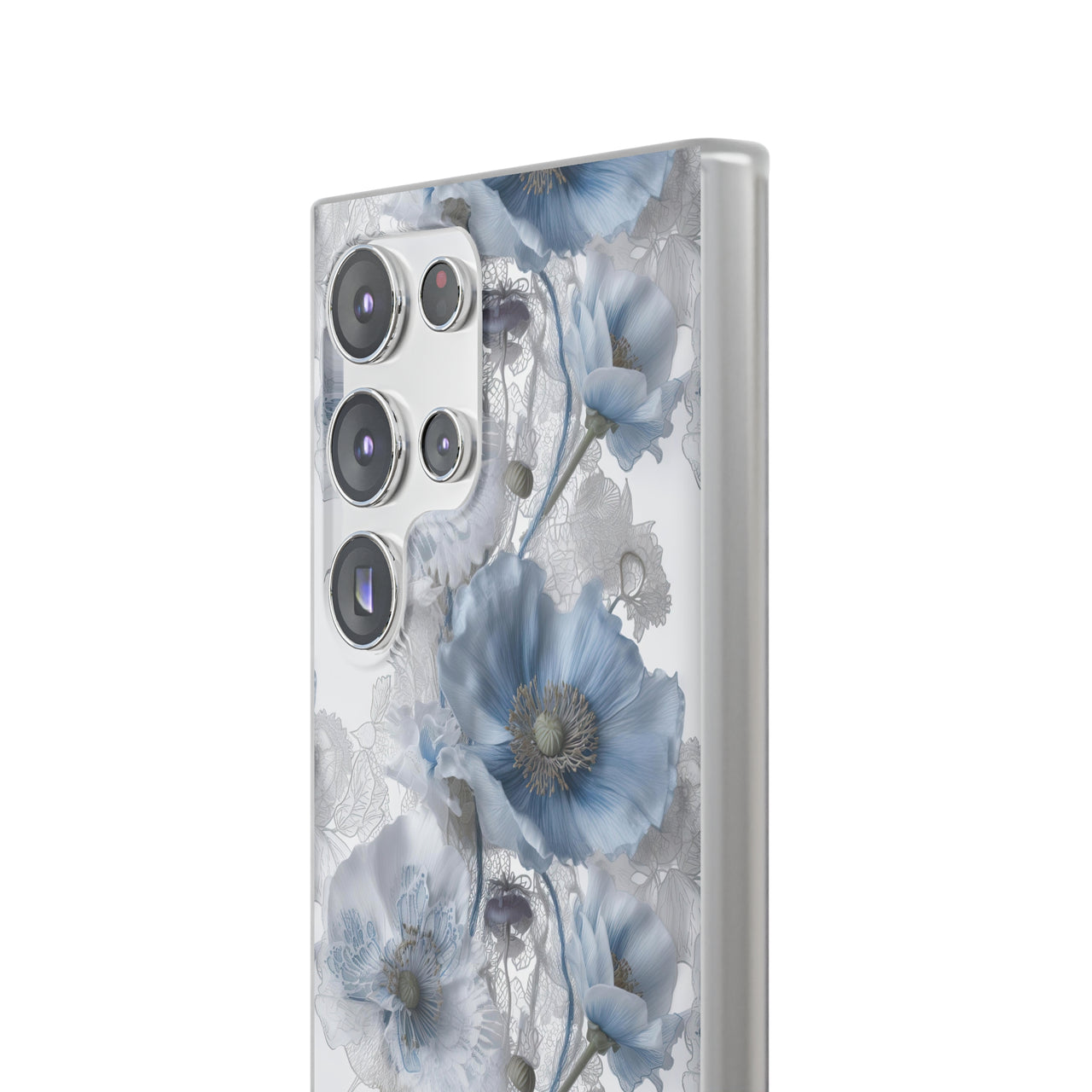 Himalayan Blue Poppy - Flexi Cases for Samsung Galaxy S23, Samsung Galaxy S23 Plus, and Samsung Galaxy S23 Ultra