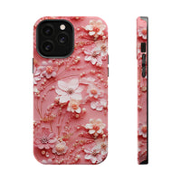 Thumbnail for Floral Champagne Toast MagSafe Tough Cases for iPhone 13, iPhone 13 Mini, iPhone 13 Pro, and iPhone 13 Pro Max.