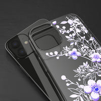 Thumbnail for *Clear Case* Purple Petals - iPhone 12, iPhone 12 Mini, iPhone 12 Pro, iPhone 12 Pro Max - Supports Wireless Charging