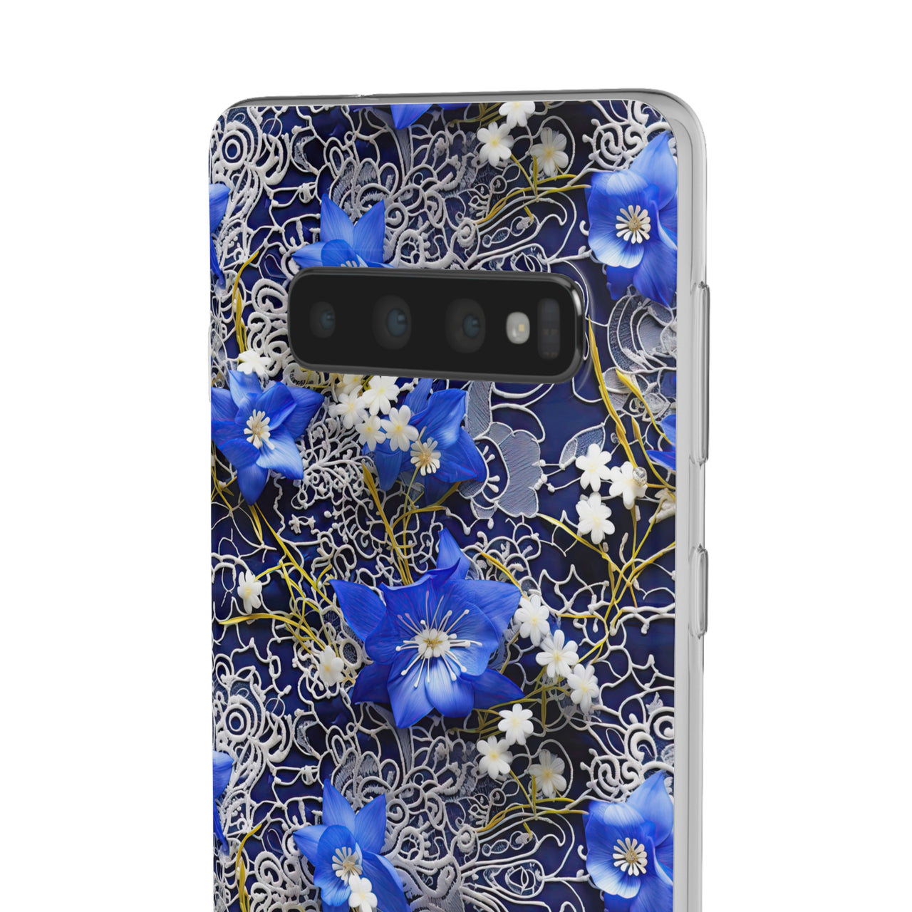 Cerulean Elegance - Flexi Cases for Samsung Galaxy S10, Samsung Galaxy S10E, & Samsung Galaxy S10 Plus