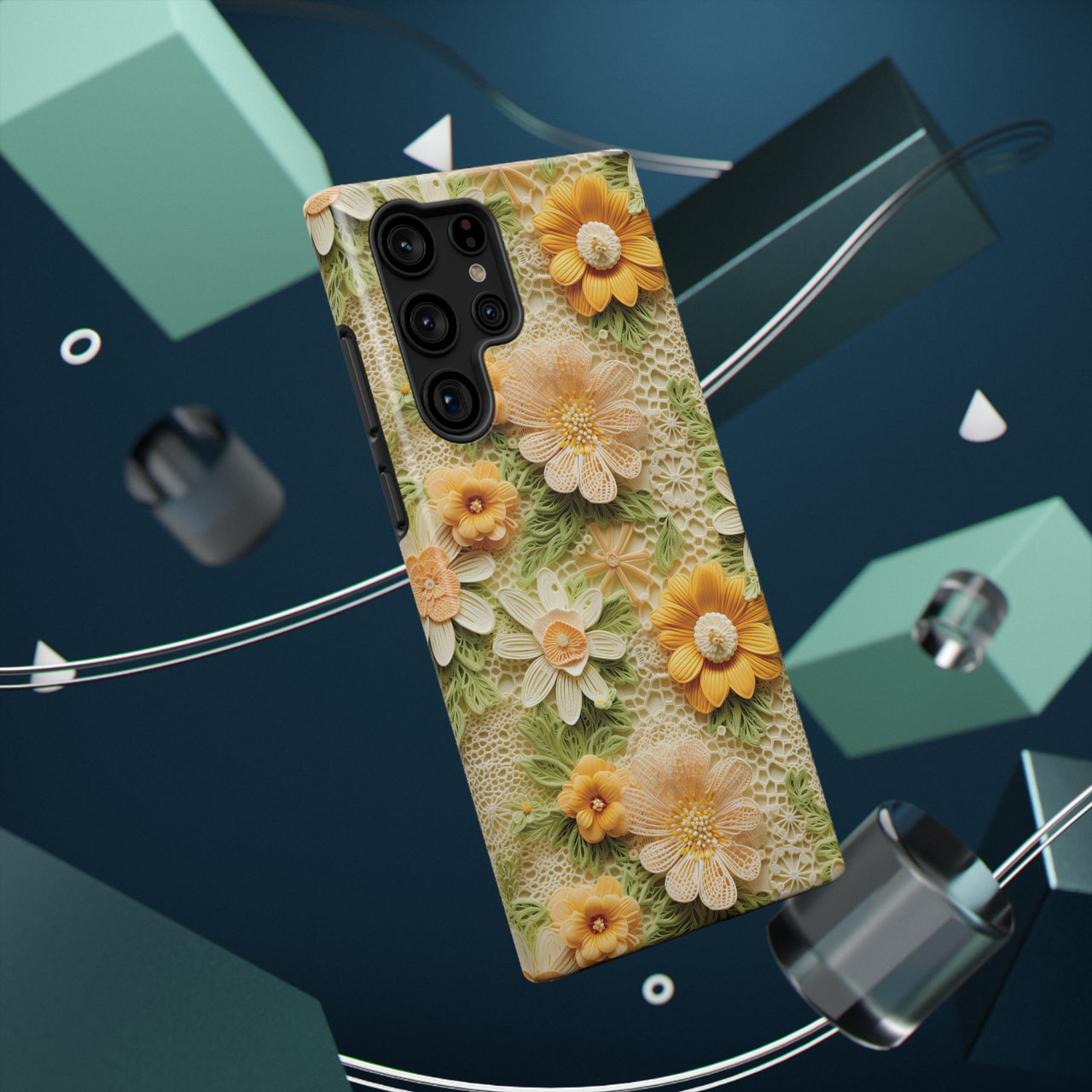 Meadow Sunshine - Impact-Resistant Case for Samsung Galaxy S22, Samsung Galaxy S22 Plus, and Samsung Galaxy S22 Ultra. Supports Wireless Charging.