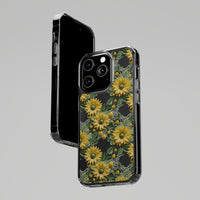 Thumbnail for *Clear Case* Whimsical Sunflowers - iPhone 14, iPhone 14 Pro, iPhone 14 Plus, iPhone 14 Pro Max - Supports Wireless Charging