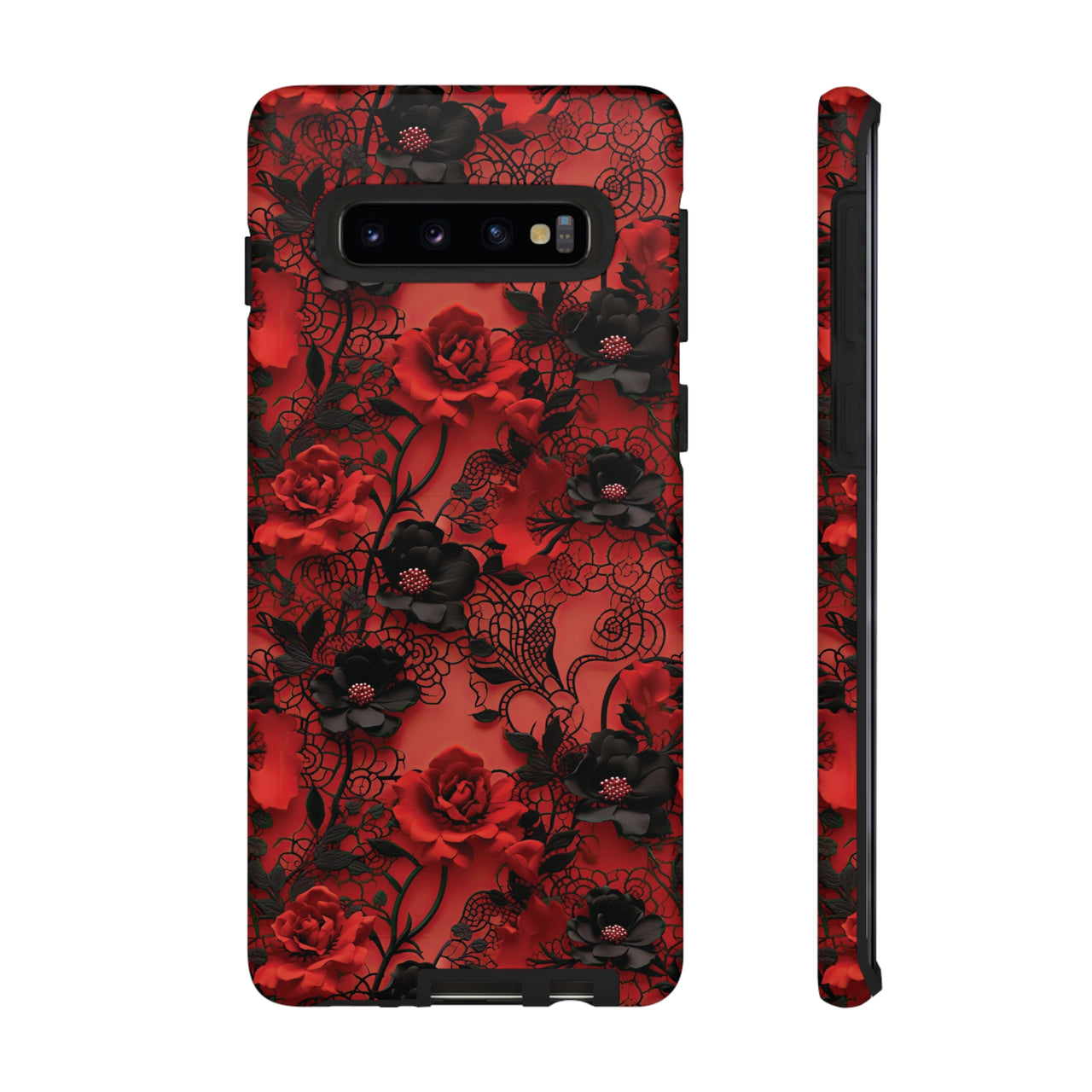 Gothic Rose Tough Cases for Samsung Galaxy S10, Samsung Galaxy S10E, and Samsung Galaxy S10 Plus